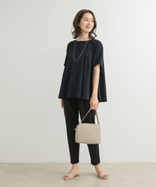 URBAN RESEARCH DOORS / アーバンリサーチ ドアーズ Tシャツ | フレア切替えブラウス | 詳細13