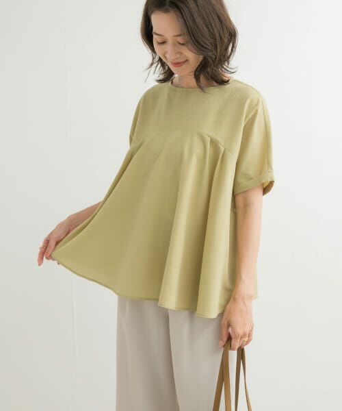 URBAN RESEARCH DOORS / アーバンリサーチ ドアーズ Tシャツ | フレア切替えブラウス | 詳細15
