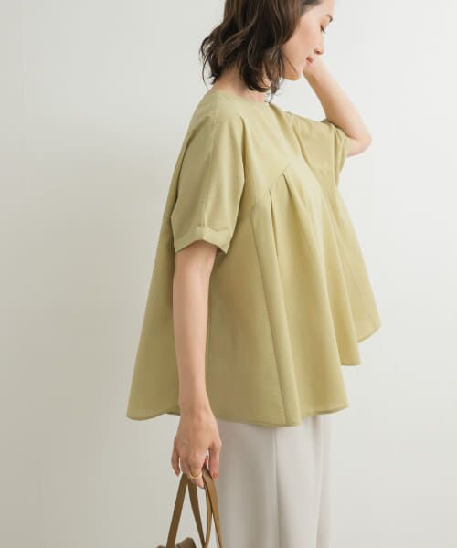 URBAN RESEARCH DOORS / アーバンリサーチ ドアーズ Tシャツ | フレア切替えブラウス | 詳細18
