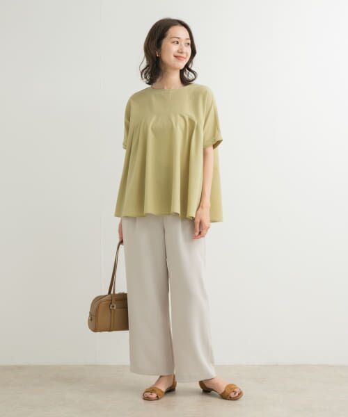 URBAN RESEARCH DOORS / アーバンリサーチ ドアーズ Tシャツ | フレア切替えブラウス | 詳細20