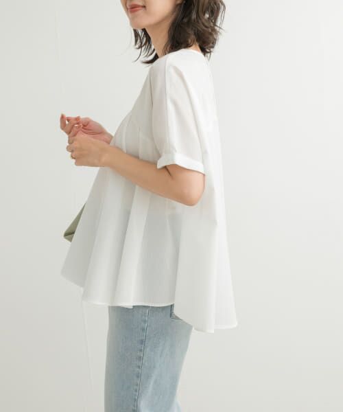 URBAN RESEARCH DOORS / アーバンリサーチ ドアーズ Tシャツ | フレア切替えブラウス | 詳細5