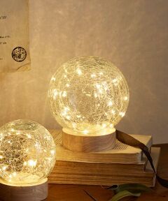 URBAN RESEARCH DOORS / アーバンリサーチ ドアーズ インテリア・インテリア雑貨 | shesay　クラックガラスのLEDライト ドーム L