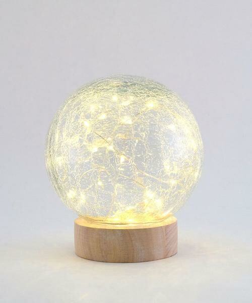 URBAN RESEARCH DOORS / アーバンリサーチ ドアーズ インテリア・インテリア雑貨 | shesay　クラックガラスのLEDライト ドーム L | 詳細1