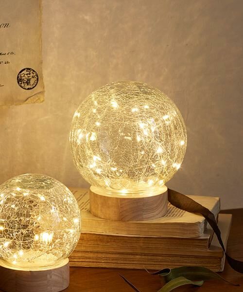 URBAN RESEARCH DOORS / アーバンリサーチ ドアーズ インテリア・インテリア雑貨 | shesay　クラックガラスのLEDライト ドーム L（その他1）