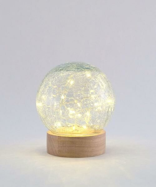 URBAN RESEARCH DOORS / アーバンリサーチ ドアーズ インテリア・インテリア雑貨 | shesay　クラックガラスのLEDライト ドーム S | 詳細1