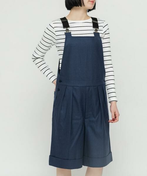 URBAN RESEARCH DOORS / アーバンリサーチ ドアーズ サロペット・オールインワン | Scye Cashmere Overallshorts | 詳細1