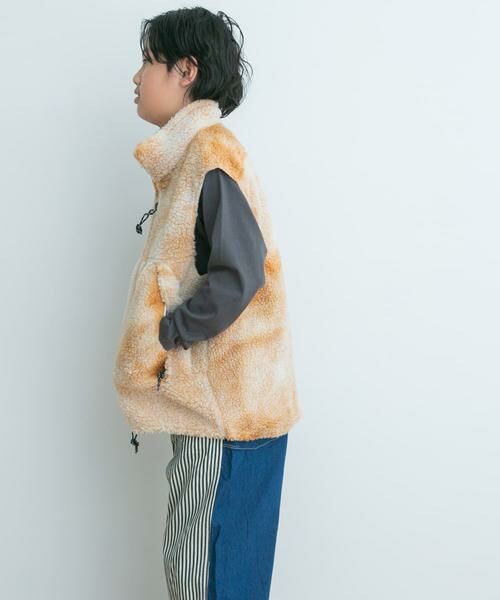 URBAN RESEARCH DOORS / アーバンリサーチ ドアーズ アウター | DENIM DUNGAREE　ボア レベル7 リバーシブルベスト(KIDS) | 詳細1