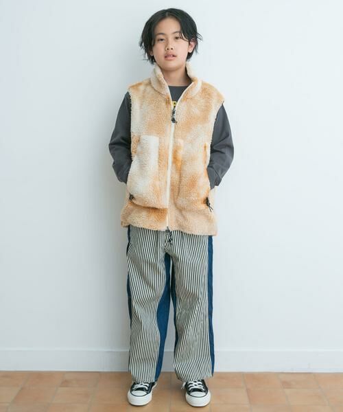 URBAN RESEARCH DOORS / アーバンリサーチ ドアーズ アウター | DENIM DUNGAREE　ボア レベル7 リバーシブルベスト(KIDS) | 詳細2