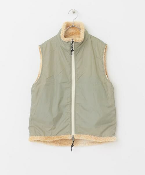 URBAN RESEARCH DOORS / アーバンリサーチ ドアーズ アウター | DENIM DUNGAREE　ボア レベル7 リバーシブルベスト(KIDS) | 詳細7