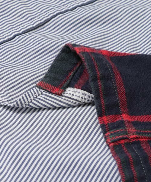 URBAN RESEARCH DOORS / アーバンリサーチ ドアーズ トップス | DENIM DUNGAREE　スイスコットンロンストワークシャツ(KIDS) | 詳細10