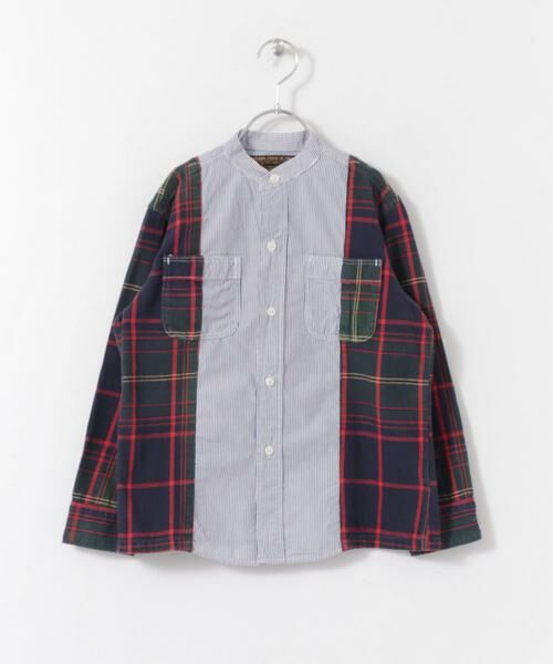 URBAN RESEARCH DOORS / アーバンリサーチ ドアーズ トップス | DENIM DUNGAREE　スイスコットンロンストワークシャツ(KIDS) | 詳細6