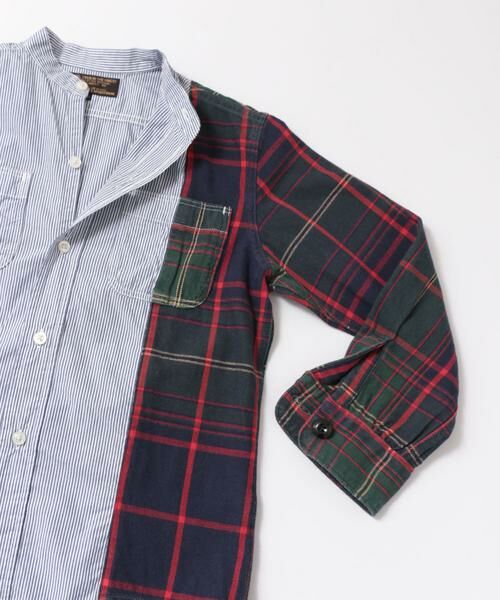 URBAN RESEARCH DOORS / アーバンリサーチ ドアーズ トップス | DENIM DUNGAREE　スイスコットンロンストワークシャツ(KIDS) | 詳細7