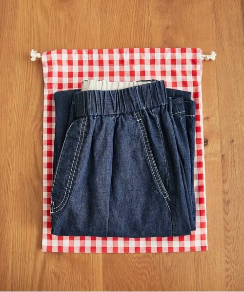 URBAN RESEARCH DOORS / アーバンリサーチ ドアーズ その他雑貨 | CINQ　ギンガム(レッド)巾着L | 詳細1