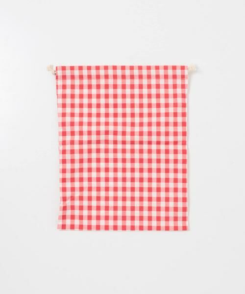 URBAN RESEARCH DOORS / アーバンリサーチ ドアーズ その他雑貨 | CINQ　ギンガム(レッド)巾着L | 詳細3