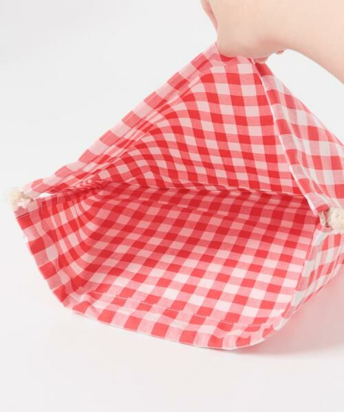 URBAN RESEARCH DOORS / アーバンリサーチ ドアーズ その他雑貨 | CINQ　ギンガム(レッド)巾着L | 詳細5