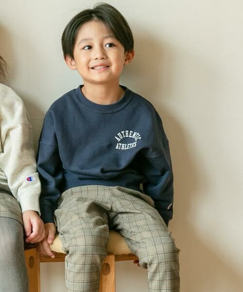 URBAN RESEARCH DOORS / アーバンリサーチ ドアーズ トップス | 『別注』Champion×DOORS　ロゴスウェット(KIDS) | 詳細1