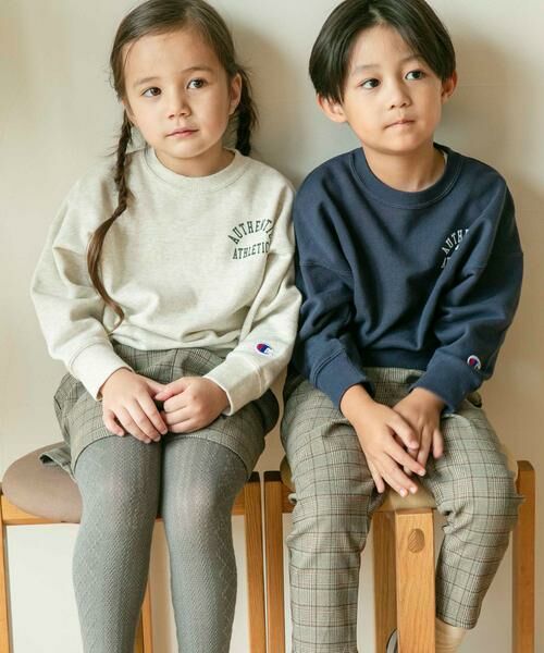 URBAN RESEARCH DOORS / アーバンリサーチ ドアーズ トップス | 『別注』Champion×DOORS　ロゴスウェット(KIDS) | 詳細18