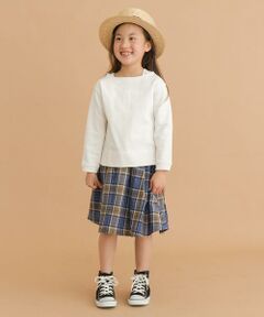 URBAN RESEARCH DOORS / アーバンリサーチ ドアーズ パンツ | FORK&SPOON　コットンリネンチェックスカート(KIDS)