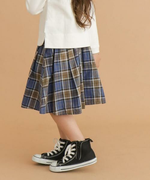 URBAN RESEARCH DOORS / アーバンリサーチ ドアーズ パンツ | FORK&SPOON　コットンリネンチェックスカート(KIDS) | 詳細2