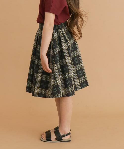 URBAN RESEARCH DOORS / アーバンリサーチ ドアーズ パンツ | FORK&SPOON　コットンリネンチェックスカート(KIDS) | 詳細7