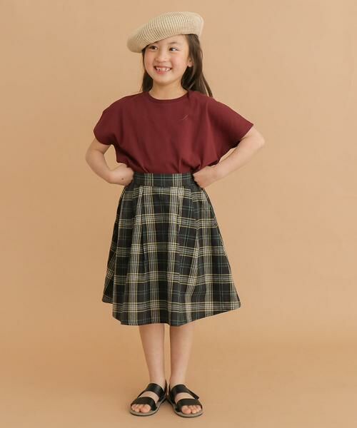 URBAN RESEARCH DOORS / アーバンリサーチ ドアーズ パンツ | FORK&SPOON　コットンリネンチェックスカート(KIDS) | 詳細10