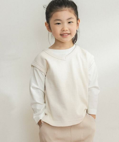 URBAN RESEARCH DOORS / アーバンリサーチ ドアーズ トップス | FORK&SPOON　ストライプサーマル2WAYカットソー(KIDS) | 詳細13