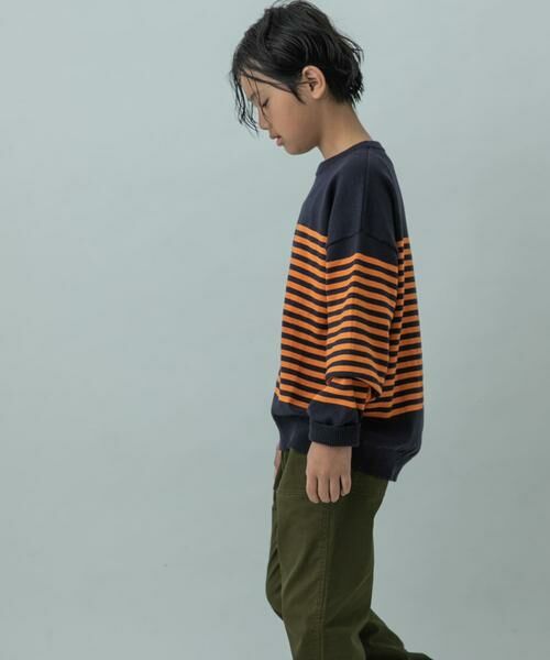 URBAN RESEARCH DOORS / アーバンリサーチ ドアーズ ニット・セーター | FORK&SPOON スーピマコットンボーダーニット(KIDS) | 詳細6