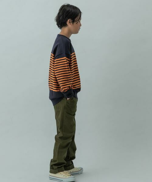URBAN RESEARCH DOORS / アーバンリサーチ ドアーズ ニット・セーター | FORK&SPOON スーピマコットンボーダーニット(KIDS) | 詳細8
