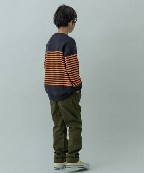 URBAN RESEARCH DOORS / アーバンリサーチ ドアーズ ニット・セーター | FORK&SPOON スーピマコットンボーダーニット(KIDS) | 詳細9