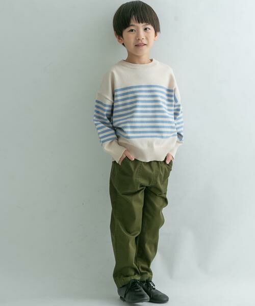 URBAN RESEARCH DOORS / アーバンリサーチ ドアーズ ニット・セーター | FORK&SPOON スーピマコットンボーダーニット(KIDS) | 詳細24