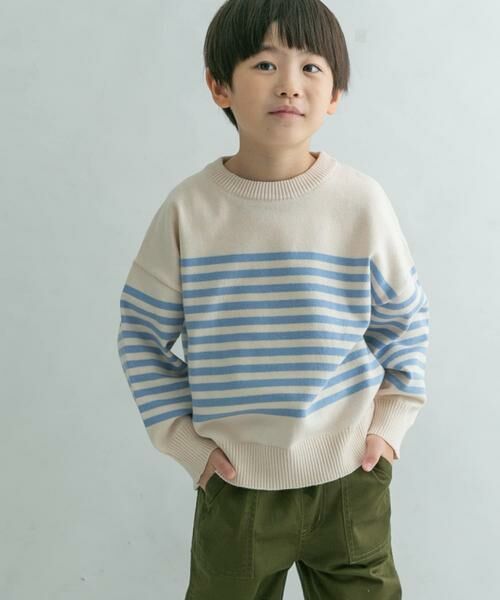 URBAN RESEARCH DOORS / アーバンリサーチ ドアーズ ニット・セーター | FORK&SPOON スーピマコットンボーダーニット(KIDS) | 詳細18
