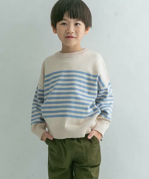 URBAN RESEARCH DOORS / アーバンリサーチ ドアーズ ニット・セーター | FORK&SPOON スーピマコットンボーダーニット(KIDS) | 詳細19
