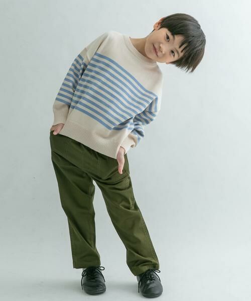 URBAN RESEARCH DOORS / アーバンリサーチ ドアーズ ニット・セーター | FORK&SPOON スーピマコットンボーダーニット(KIDS) | 詳細22