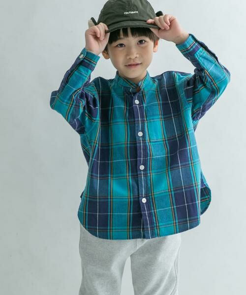 URBAN RESEARCH DOORS / アーバンリサーチ ドアーズ トップス | FORK&SPOON ネルバンドカラールーズシャツ(KIDS) | 詳細2