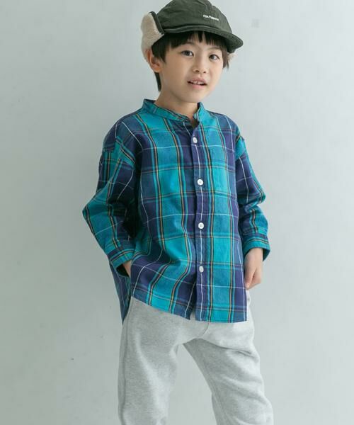 URBAN RESEARCH DOORS / アーバンリサーチ ドアーズ トップス | FORK&SPOON ネルバンドカラールーズシャツ(KIDS) | 詳細3