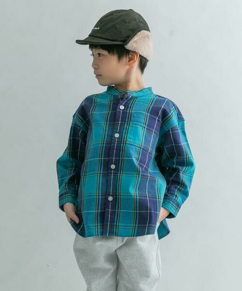 URBAN RESEARCH DOORS / アーバンリサーチ ドアーズ トップス | FORK&SPOON ネルバンドカラールーズシャツ(KIDS) | 詳細4