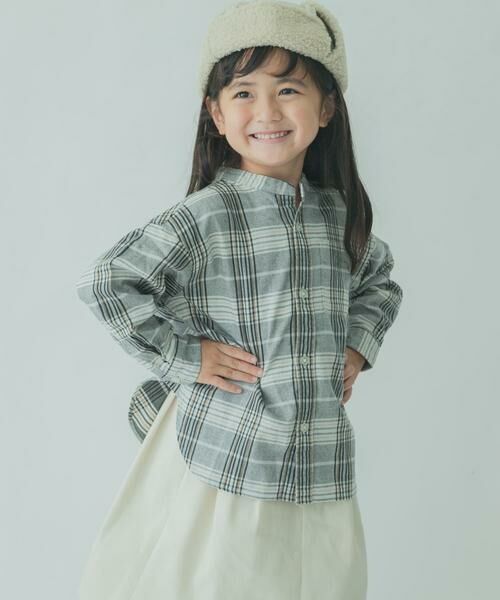 URBAN RESEARCH DOORS / アーバンリサーチ ドアーズ トップス | FORK&SPOON ネルバンドカラールーズシャツ(KIDS) | 詳細7