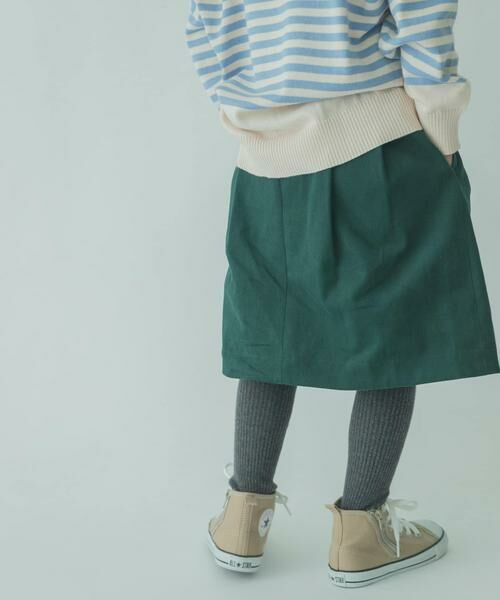 URBAN RESEARCH DOORS / アーバンリサーチ ドアーズ パンツ | 『親子リンク』FORK&SPOON　起毛ツイルタックスカート(KIDS) | 詳細1