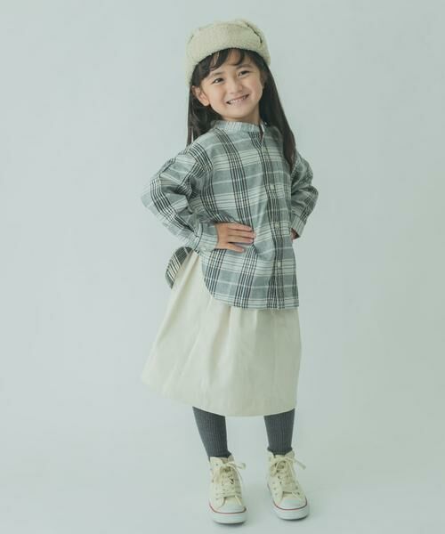 URBAN RESEARCH DOORS / アーバンリサーチ ドアーズ パンツ | 『親子リンク』FORK&SPOON　起毛ツイルタックスカート(KIDS) | 詳細18