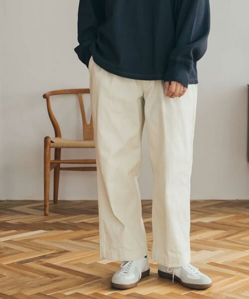 URBAN RESEARCH DOORS / アーバンリサーチ ドアーズ その他パンツ | FORK&SPOON ツータックチノパンツ(アイボリー)