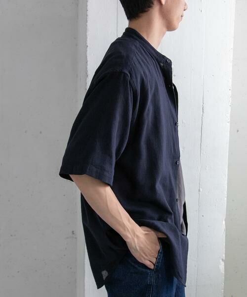 URBAN RESEARCH DOORS / アーバンリサーチ ドアーズ シャツ・ブラウス | FORK&SPOON　パナマバンドカラーシャツ | 詳細1