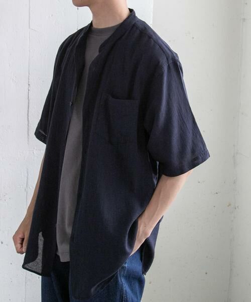 URBAN RESEARCH DOORS / アーバンリサーチ ドアーズ シャツ・ブラウス | FORK&SPOON　パナマバンドカラーシャツ | 詳細3