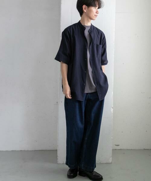 URBAN RESEARCH DOORS / アーバンリサーチ ドアーズ シャツ・ブラウス | FORK&SPOON　パナマバンドカラーシャツ | 詳細5