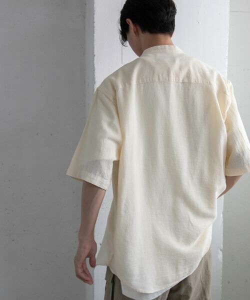 URBAN RESEARCH DOORS / アーバンリサーチ ドアーズ シャツ・ブラウス | FORK&SPOON　パナマバンドカラーシャツ | 詳細9