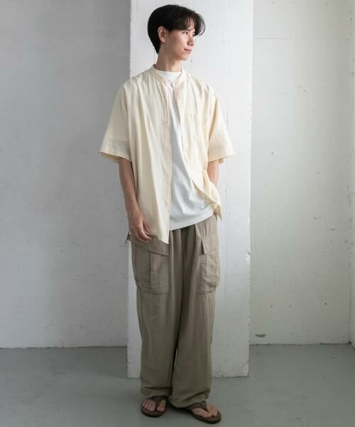 URBAN RESEARCH DOORS / アーバンリサーチ ドアーズ シャツ・ブラウス | FORK&SPOON　パナマバンドカラーシャツ | 詳細12