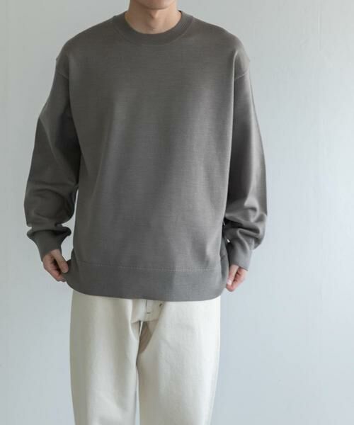 URBAN RESEARCH DOORS / アーバンリサーチ ドアーズ ニット・セーター | FORK&SPOON　ウーステッドヤーンクルーネックニット | 詳細1