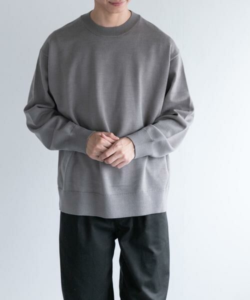 URBAN RESEARCH DOORS / アーバンリサーチ ドアーズ ニット・セーター | FORK&SPOON　ウーステッドヤーンクルーネックニット | 詳細10