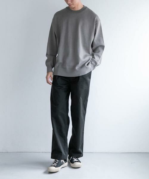 URBAN RESEARCH DOORS / アーバンリサーチ ドアーズ ニット・セーター | FORK&SPOON　ウーステッドヤーンクルーネックニット | 詳細13