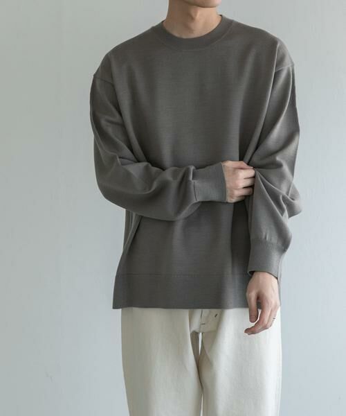 URBAN RESEARCH DOORS / アーバンリサーチ ドアーズ ニット・セーター | FORK&SPOON　ウーステッドヤーンクルーネックニット | 詳細2