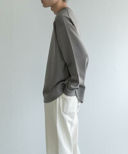 URBAN RESEARCH DOORS / アーバンリサーチ ドアーズ ニット・セーター | FORK&SPOON　ウーステッドヤーンクルーネックニット | 詳細3